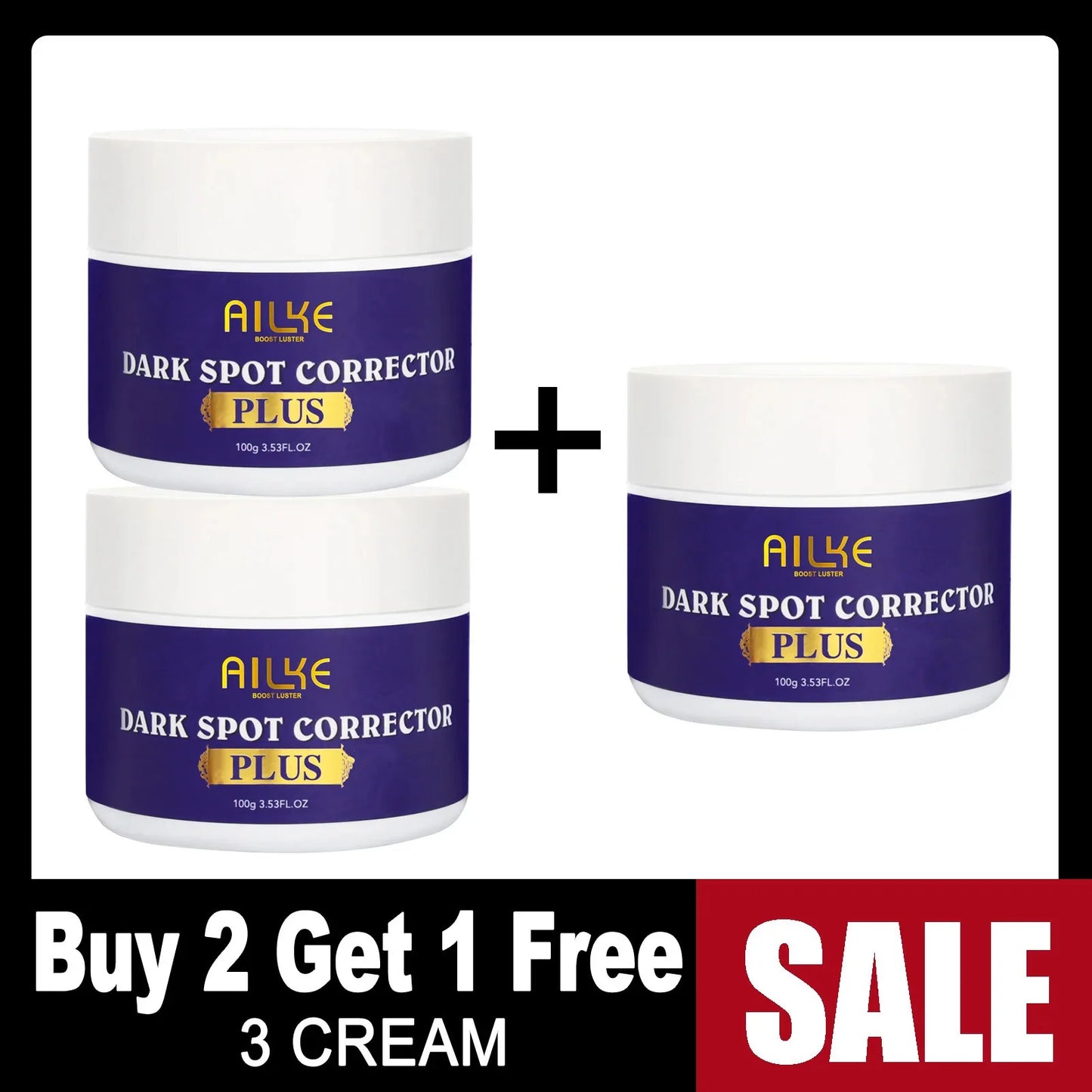 AILKE Double Glutathione Whitening Set For All Skin Types, Reduce Dark Spots, Melanin, Freckles, Chloasma, Even Skin Tone