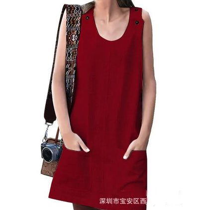 Summer Dresses Cotton Linen Fashion Clothes Women Clothing Streetwear Casual Vintage Elegant Y2k Dress for Women New