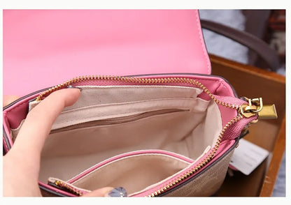 New minimalist and fashionable small handbag, contrasting color women's bag, high-end carriage crossbody bag, portable box bag