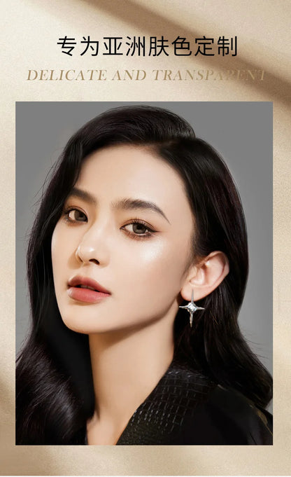 ZEESEA Compact Foundation Powder Natural Light Coverage Matte Soft Waterproof Oil Control Setting Powder