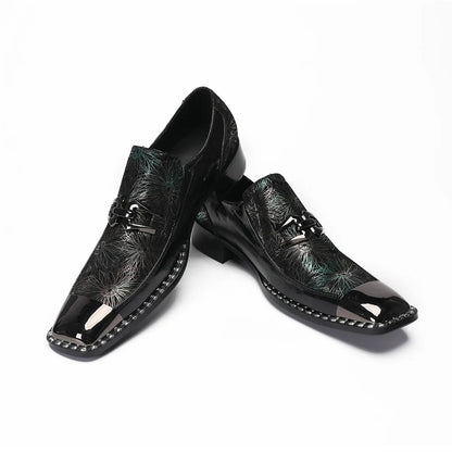 luxury mens shoes designer like snake pattern Dress shoes man Gentleman Slip On Oxfords genuine leather shoes for men Fashion