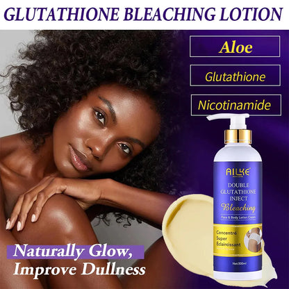 AILKE Whitening Skin Care, With Double Glutathione, Lightening, Moisturizing, Remove Dark Spots, Melanin, Skin Glowing Face Care