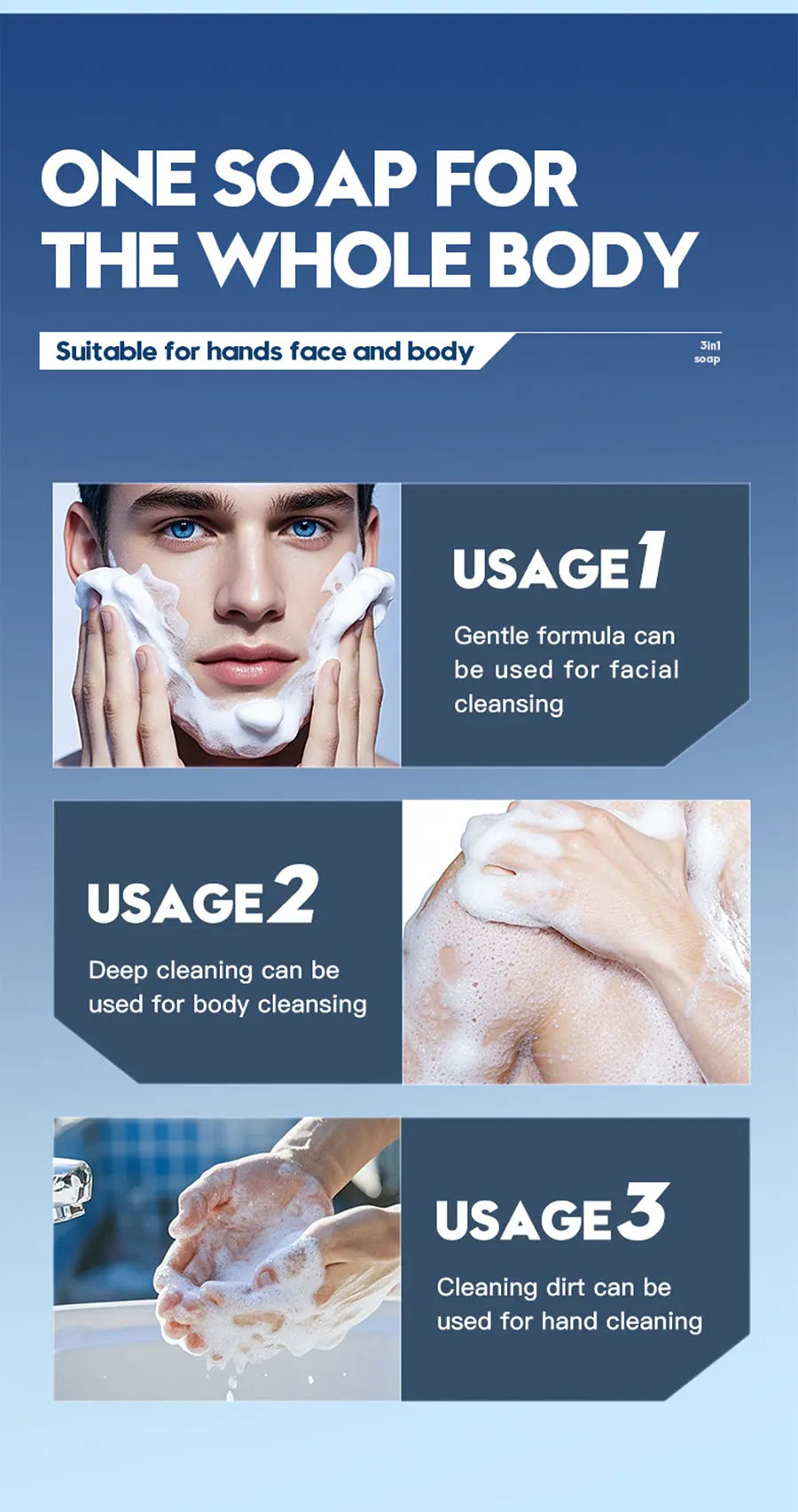 Men's 3-in-1 Aloe Cleansing Bar