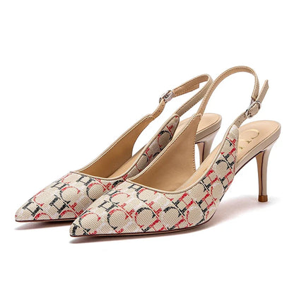 2024 Heels CHCH Women's 7cm High Heels Ankle Strap Heeled Sandals Wedding Party Dress Shoes
