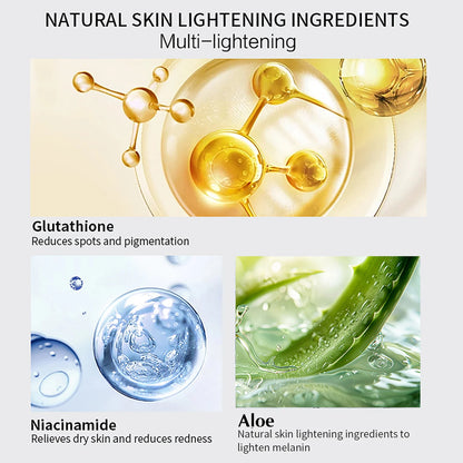 AILKE Whitening Skin Care, With Double Glutathione, Lightening, Moisturizing, Remove Dark Spots, Melanin, Skin Glowing Face Care