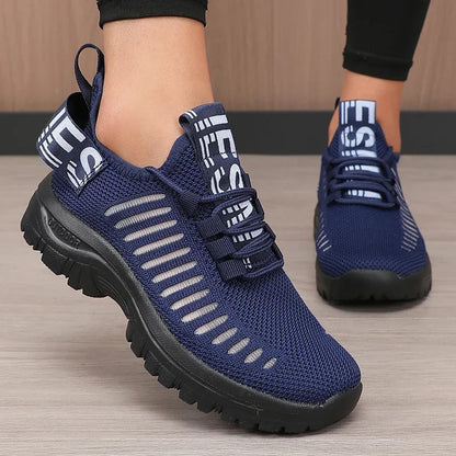 2025 Fashion Mesh Running Shoes Men Women Breathable Lightweight Cushioned Sole Sports Gym Outdoor Training Sneakers Quick Dry