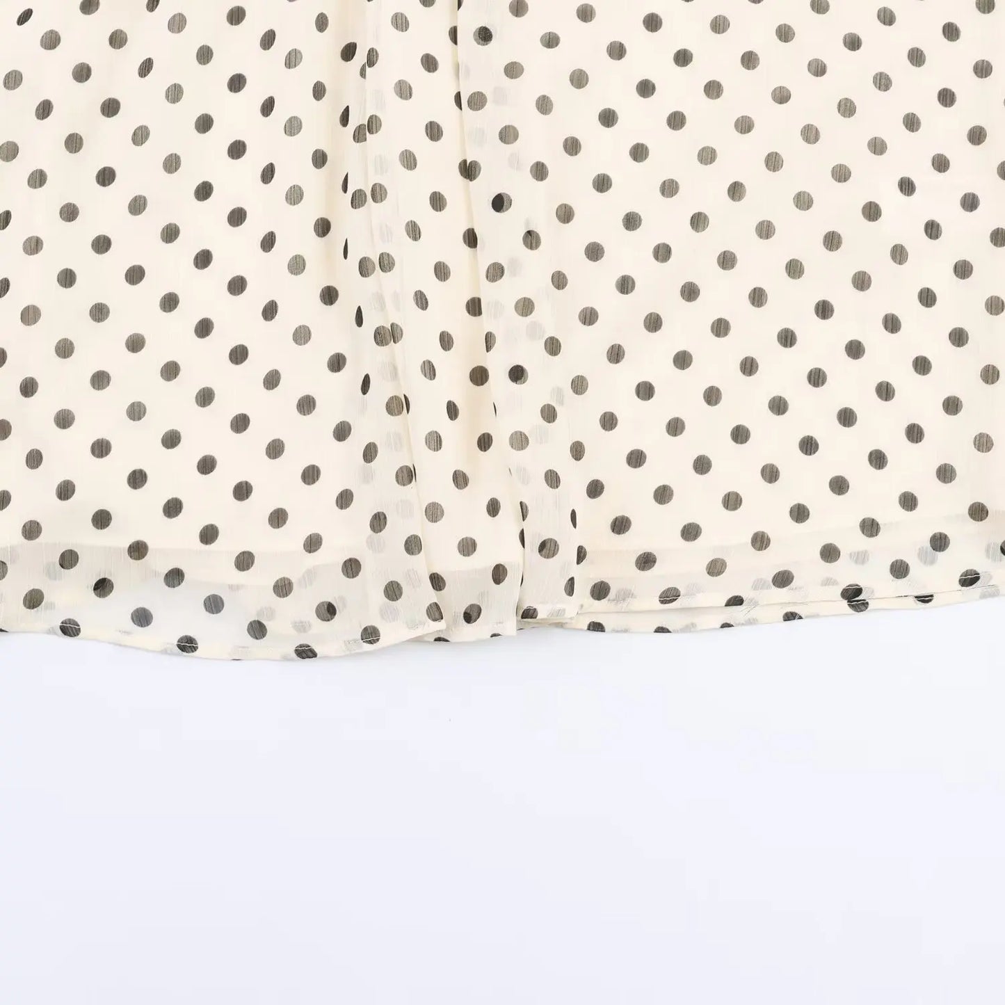 Women Polka Dot Print Blouse Casual High Collar Long Sleeve Lady Top Simple Women's Blouse Female Shirts & Blouses