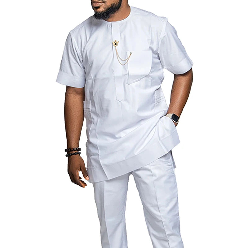 African Clothing Traditional Wedding Dresses Kaftan Outfits Dashiki Robe Africaine Fashion Africa Dress for Men Set 2026