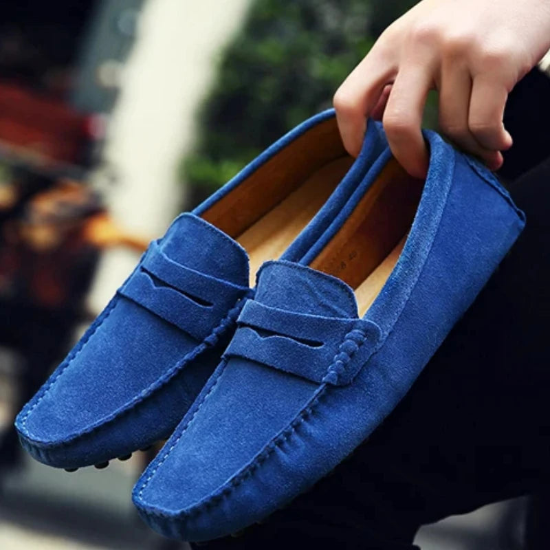 Handmade Men Casual Shoes Soft Loafers Lightweight Driving Shoes Fashion Slip on Flats High Quality Moccasins Non Slip Men Shoes
