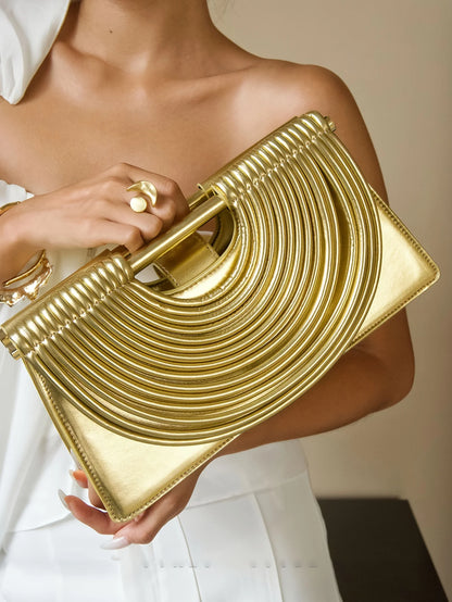 Handbags for Women 2025 New Gold Luxury Designer Brand Handwoven Noodle Bags Leather Pulled Hobo Silver Evening Clutch Chic