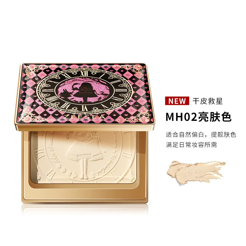 ZEESEA Compact Foundation Powder Natural Light Coverage Matte Soft Waterproof Oil Control Setting Powder