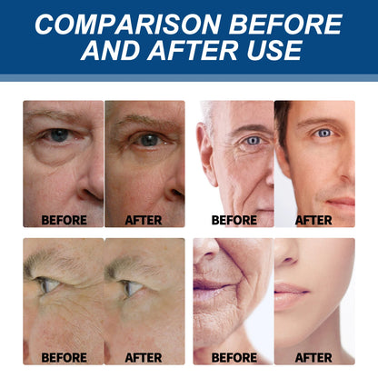 50ml 6-in-1 Men Facial Moisturizer Cream Hydrating Revitalizing Skin Care Particle Face Cream With Collagen Anti Aging & Wrinkle