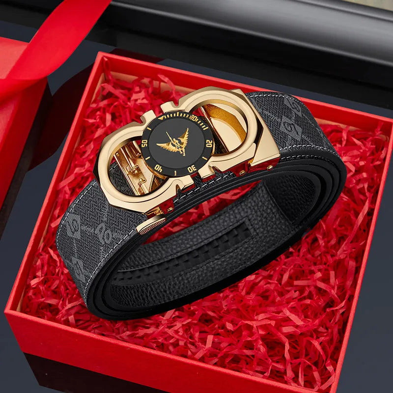Men's fashionable automatic buckle waistband, casual belt, personalized and versatile, high-end belt