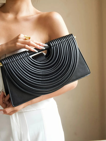 Handbags for Women 2025 New Gold Luxury Designer Brand Handwoven Noodle Bags Leather Pulled Hobo Silver Evening Clutch Chic