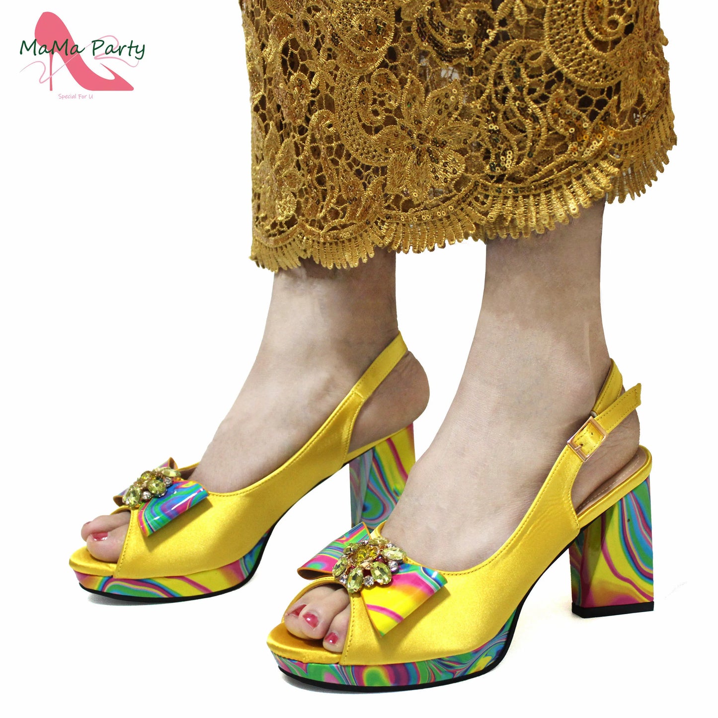 2024 INS Hot Sale New Arrivals Red Color Italian Design Shoes Matching Bag Set Super High Heels Pumps for Garden Party
