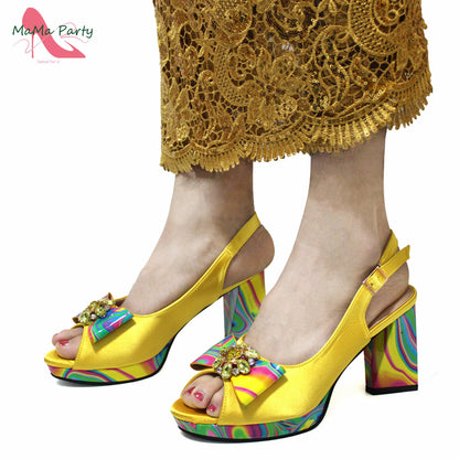2024 INS Hot Sale New Arrivals Red Color Italian Design Shoes Matching Bag Set Super High Heels Pumps for Garden Party