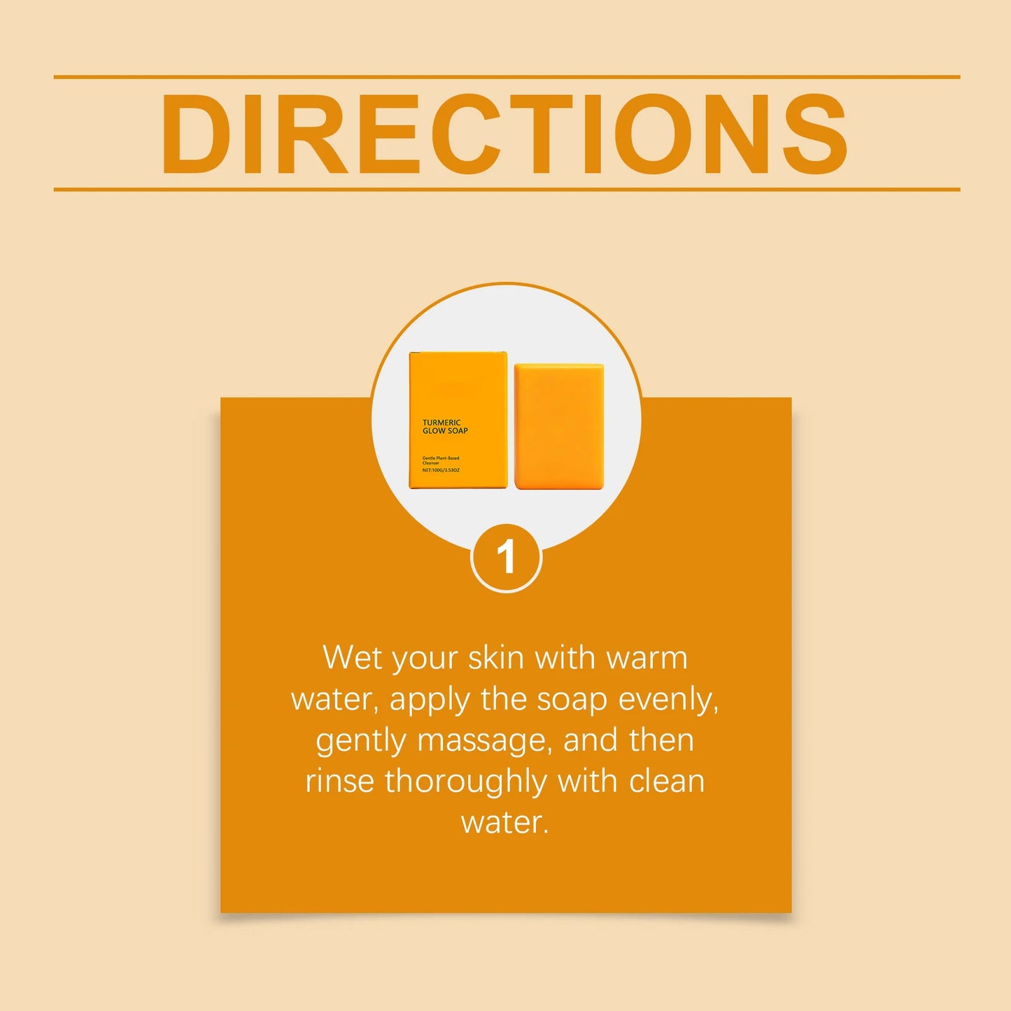 Turmeric Kojic Acid Glow Soap Bar Dark Spot Acne Removal Brightening Face Body Soap Even Skin Tone Moisturizing & Deep Cleansing