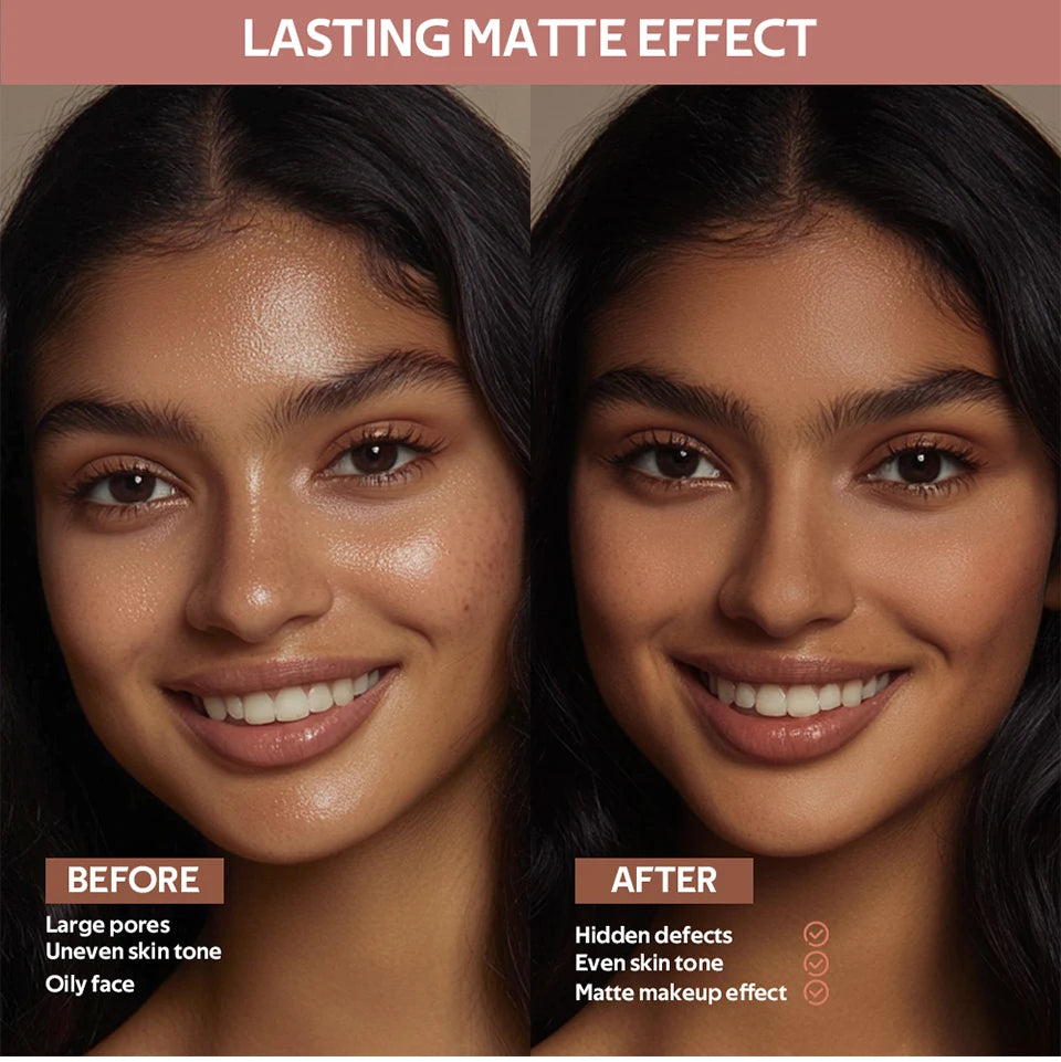 Soft Velvet Matte Bronzer Pressed Powder Long Wear Contour Even Skin Tone Light Setting Powder Natural Tan Shade Face Makeup