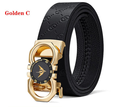 Men's fashionable automatic buckle waistband, casual belt, personalized and versatile, high-end belt