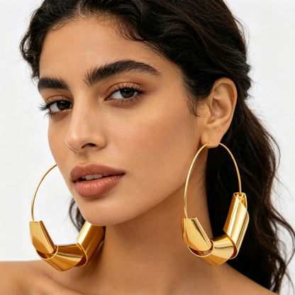 Luxury Gold Plated Dubai Jewelry Set For Women African Copper Twist Bold Design Earrings Necklace Bracelet Quality Jewelry Gift