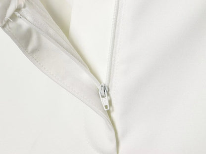KONDALA Office Lady Chic White Women Blazer Suit Solid Long Sleeve Blazer Long Zipper Pants Fashion 2026 Spring Summer Suit