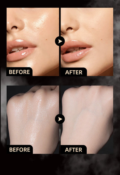 QIBEST 4 Colors Loose Powder Waterproof Oil-Control Matte Finish Compact Setting Powder Long-Lasting Invisible Pores Face Makeup