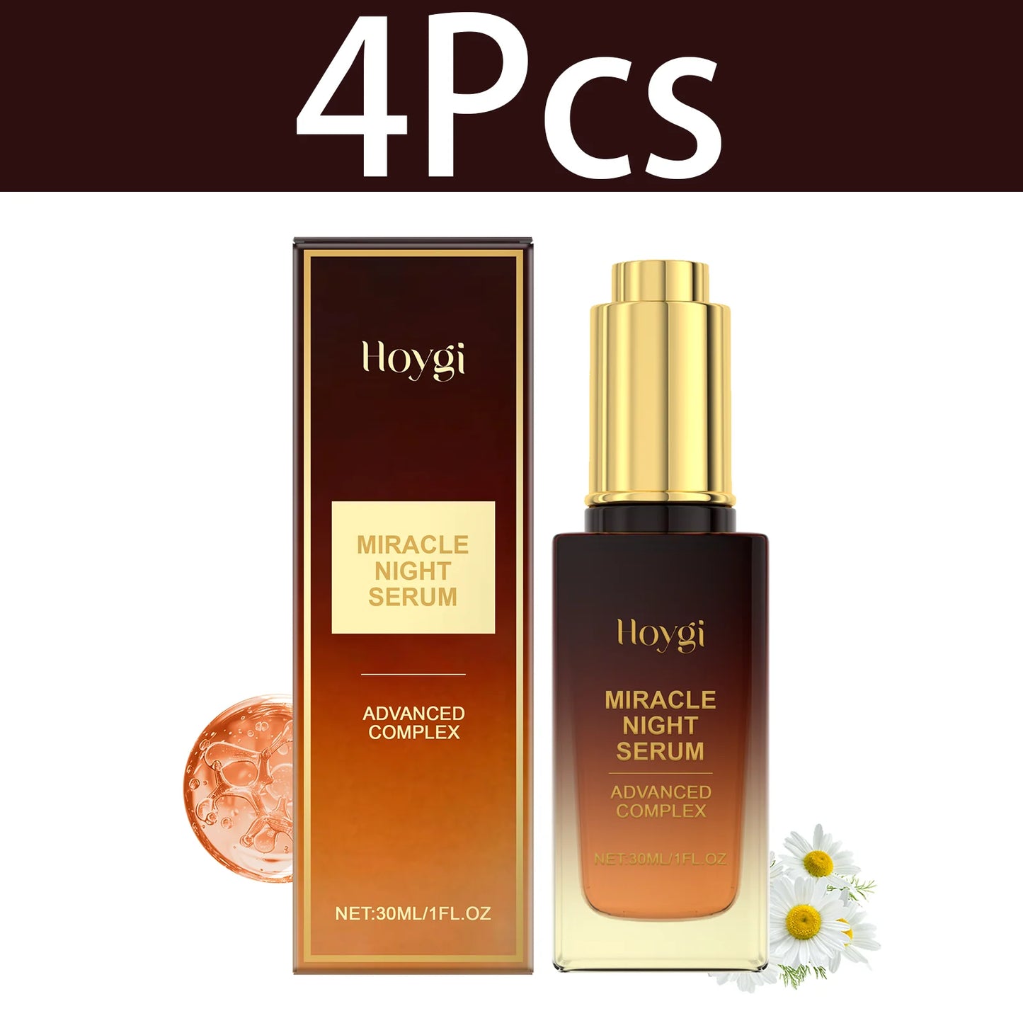 HOYGI Hyaluronic Acid Face Serum Hydrating Tightening Smoothing Nourishing Brightening Fade Fine Lines Anti Aging Facial Essence