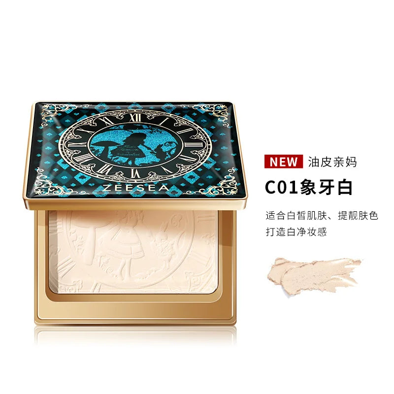 ZEESEA Compact Foundation Powder Natural Light Coverage Matte Soft Waterproof Oil Control Setting Powder