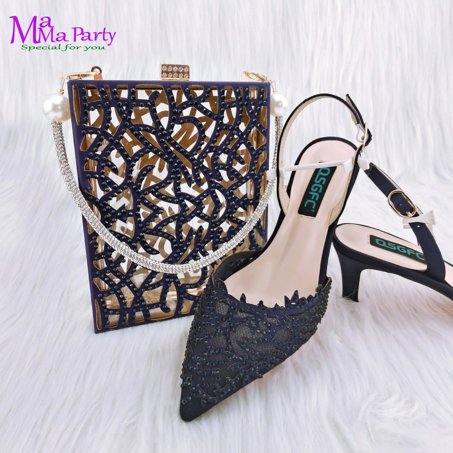 2024 Mature Style INS Hot Sale Italian Design Shoes and Bag to Match in Wine Color High Quality  Hollowing out Design for Dress