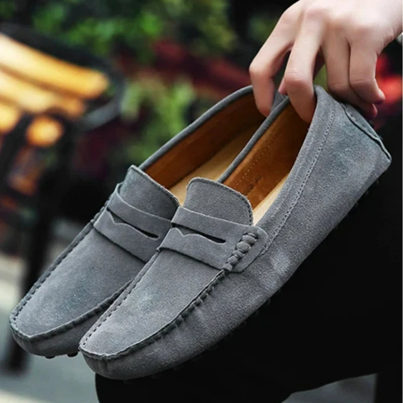 Handmade Men Casual Shoes Soft Loafers Lightweight Driving Shoes Fashion Slip on Flats High Quality Moccasins Non Slip Men Shoes