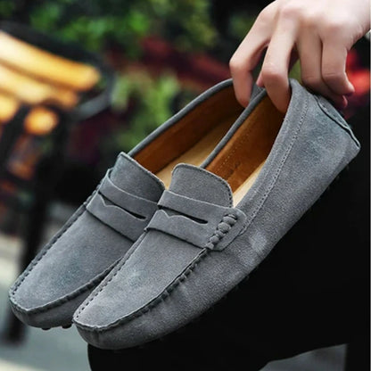 Handmade Men Casual Shoes Soft Loafers Lightweight Driving Shoes Fashion Slip on Flats High Quality Moccasins Non Slip Men Shoes