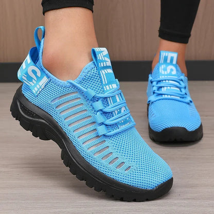 2025 Fashion Mesh Running Shoes Men Women Breathable Lightweight Cushioned Sole Sports Gym Outdoor Training Sneakers Quick Dry