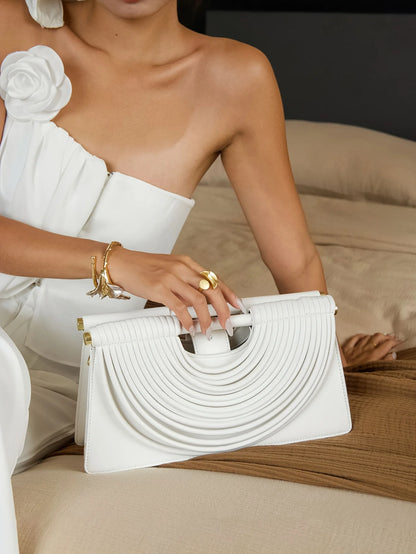 Handbags for Women 2025 New Gold Luxury Designer Brand Handwoven Noodle Bags Leather Pulled Hobo Silver Evening Clutch Chic