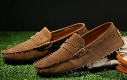 Handmade Men Casual Shoes Soft Loafers Lightweight Driving Shoes Fashion Slip on Flats High Quality Moccasins Non Slip Men Shoes