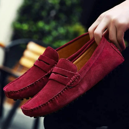 Handmade Men Casual Shoes Soft Loafers Lightweight Driving Shoes Fashion Slip on Flats High Quality Moccasins Non Slip Men Shoes