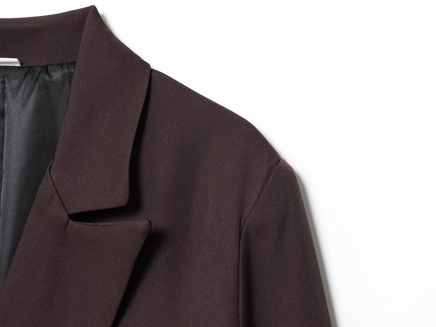 KONDALA Elegant Double Breasted Suit Women Trendy Commute Lapel Blazer Coat 2026 Spring Summer Minimalist Office Lady Blazer