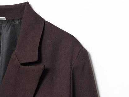 KONDALA Elegant Double Breasted Suit Women Trendy Commute Lapel Blazer Coat 2026 Spring Summer Minimalist Office Lady Blazer