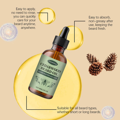 Men Beard Care Oil Moisturizing Growth Shine Soften Beard Strengthen Roots Hair Thicker Styling Care Beard Growing Essential Oil