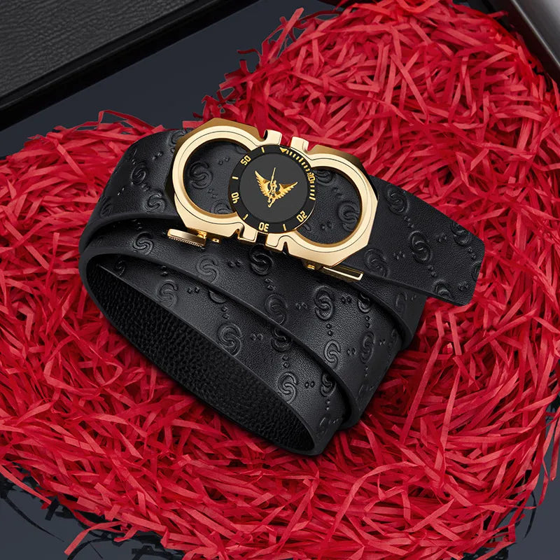 Men's fashionable automatic buckle waistband, casual belt, personalized and versatile, high-end belt