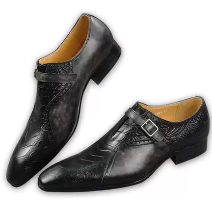 Mens Business Leather Dress Shoes Formal Oxford Lace-Up Comfortable Non-Slip Rubber Sole Office Casual Breathable EU/US Sizes UK