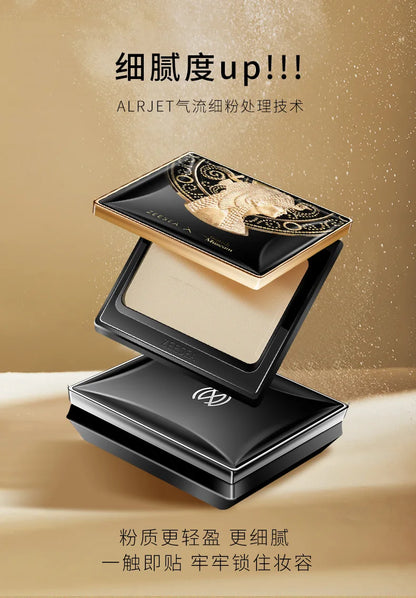 ZEESEA Compact Foundation Powder Natural Light Coverage Matte Soft Waterproof Oil Control Setting Powder