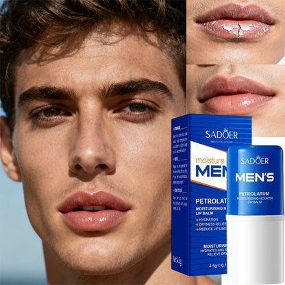 Men Lip Balm Moisturizing Hydration Fading Lip Lines Anti-Cracking Remove Dead Skin Refreshing And Not Greasy Exquisite Lip Care