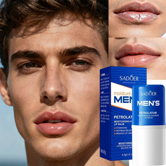 Men Lip Balm Moisturizing Hydration Fading Lip Lines Anti-Cracking Remove Dead Skin Refreshing And Not Greasy Exquisite Lip Care