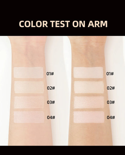 QIBEST 4 Colors Loose Powder Waterproof Oil-Control Matte Finish Compact Setting Powder Long-Lasting Invisible Pores Face Makeup
