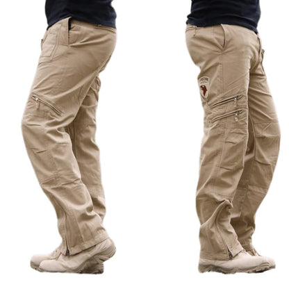2026 Men's Cargo Pant Cotton Outdoors Tactical Pant Men Vintage Camo Green Work Many Pocket Cotton Camouflage Black Trouser