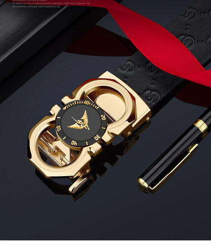 Men's fashionable automatic buckle waistband, casual belt, personalized and versatile, high-end belt