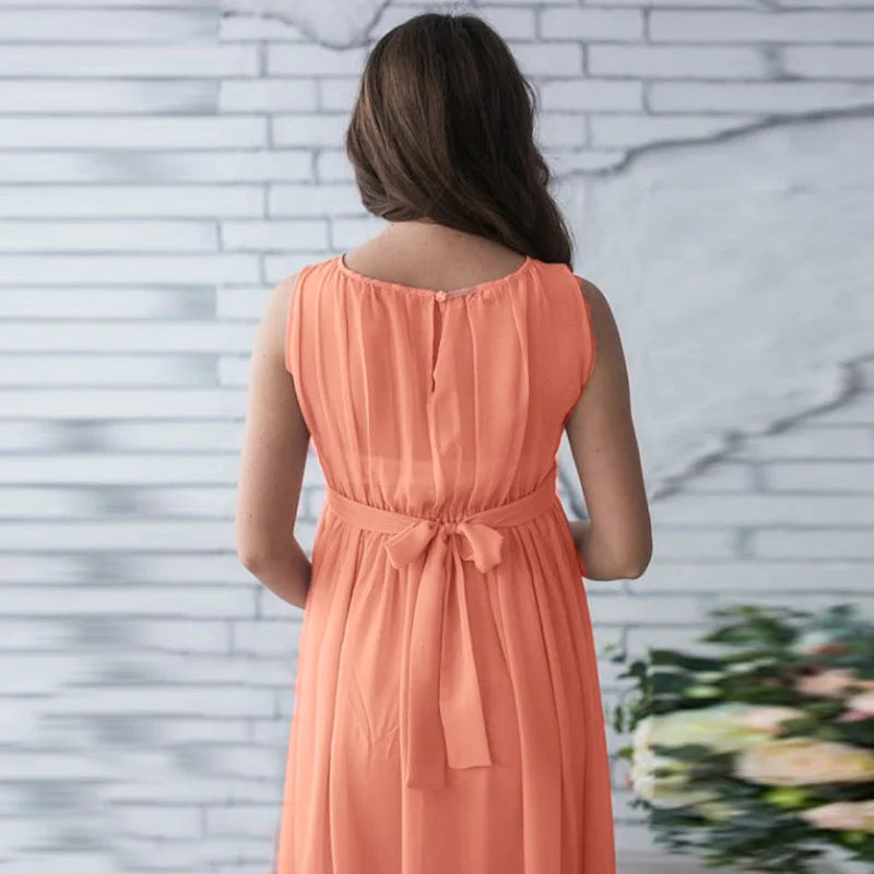Woman Pregnancy Clothes New Sleeveless Maternity Dresses Photoshoot Women See-through High Elastic Net Photography Dress
