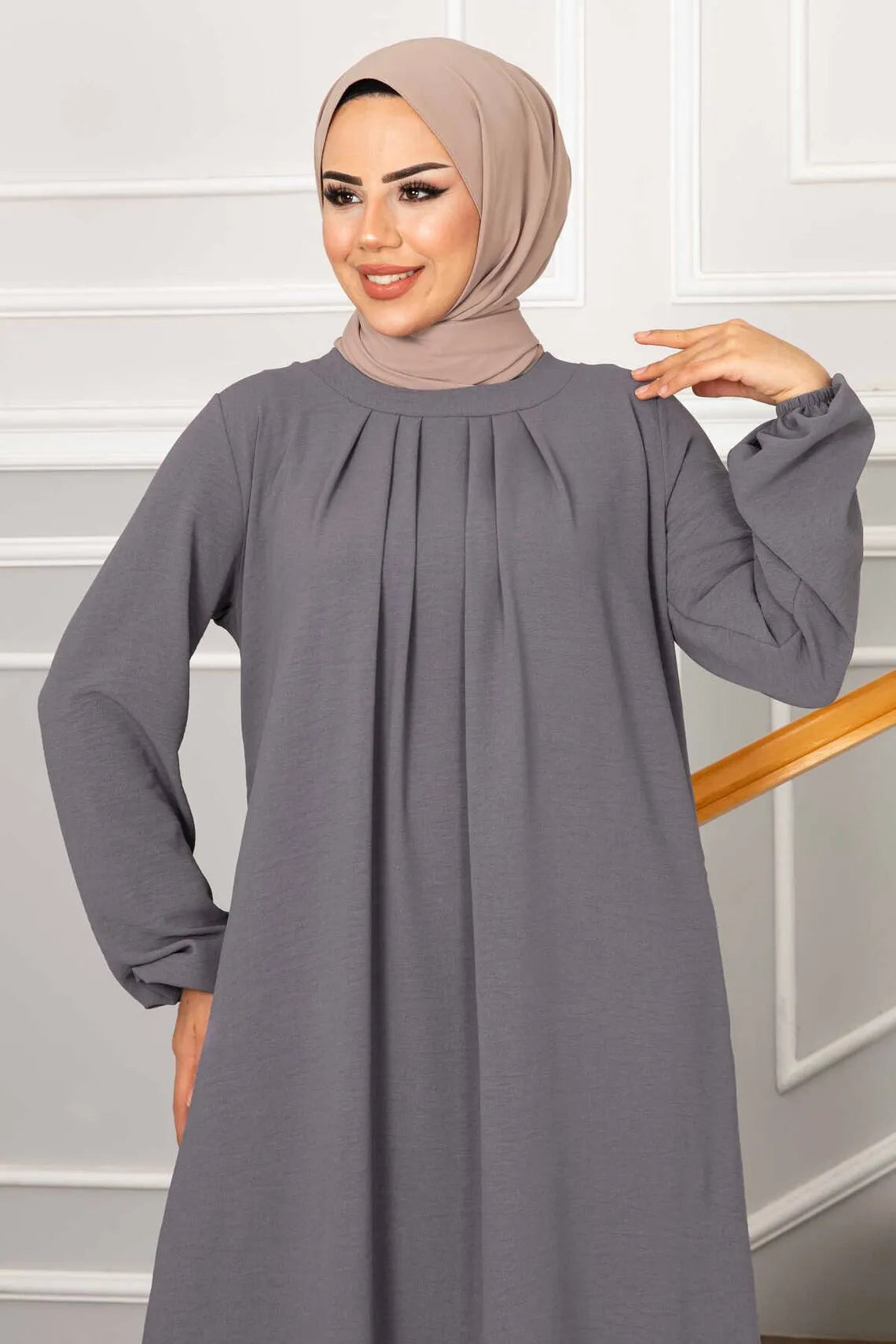 Evening Dress Women Abaya Hijab Femeles Y2K Ruched Muslim Dress Turkish Robe Kaftan Islamic Clothes Ball Gown Jalabiya for Women
