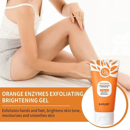 50g Orange Exfoliating Gel For Facial Body Gentle Orange Facial Scrub Body Cleansing Gel Dead Skin Remover Scrub Skin Cleaning