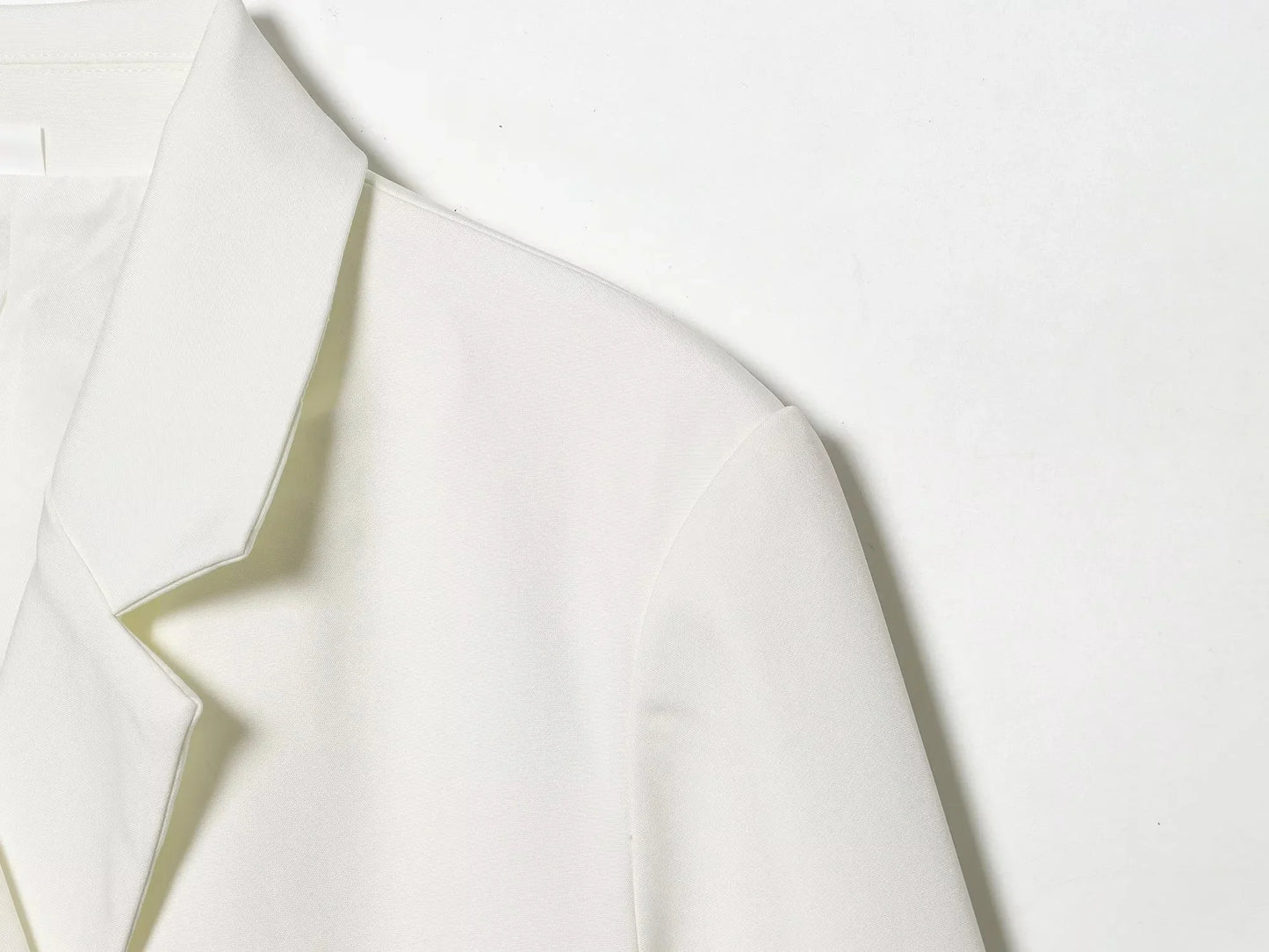 KONDALA Office Lady Chic White Women Blazer Suit Solid Long Sleeve Blazer Long Zipper Pants Fashion 2026 Spring Summer Suit